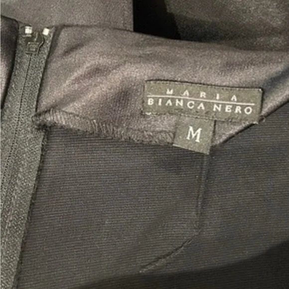 Maria Bianca Nero Black Luxe Straight Leg Pants | Size M - Picture 3 of 6